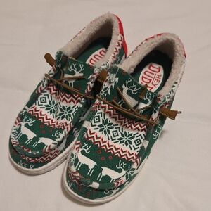 Hey Dudes, Mens Holiday Sharp Aligned Slip-ons Size 9